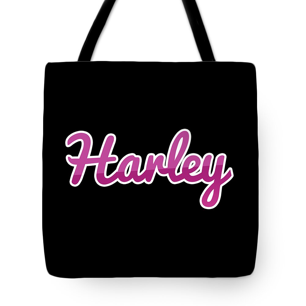Harley Tote Bag featuring the digital art Harley #Harley by TintoDesigns