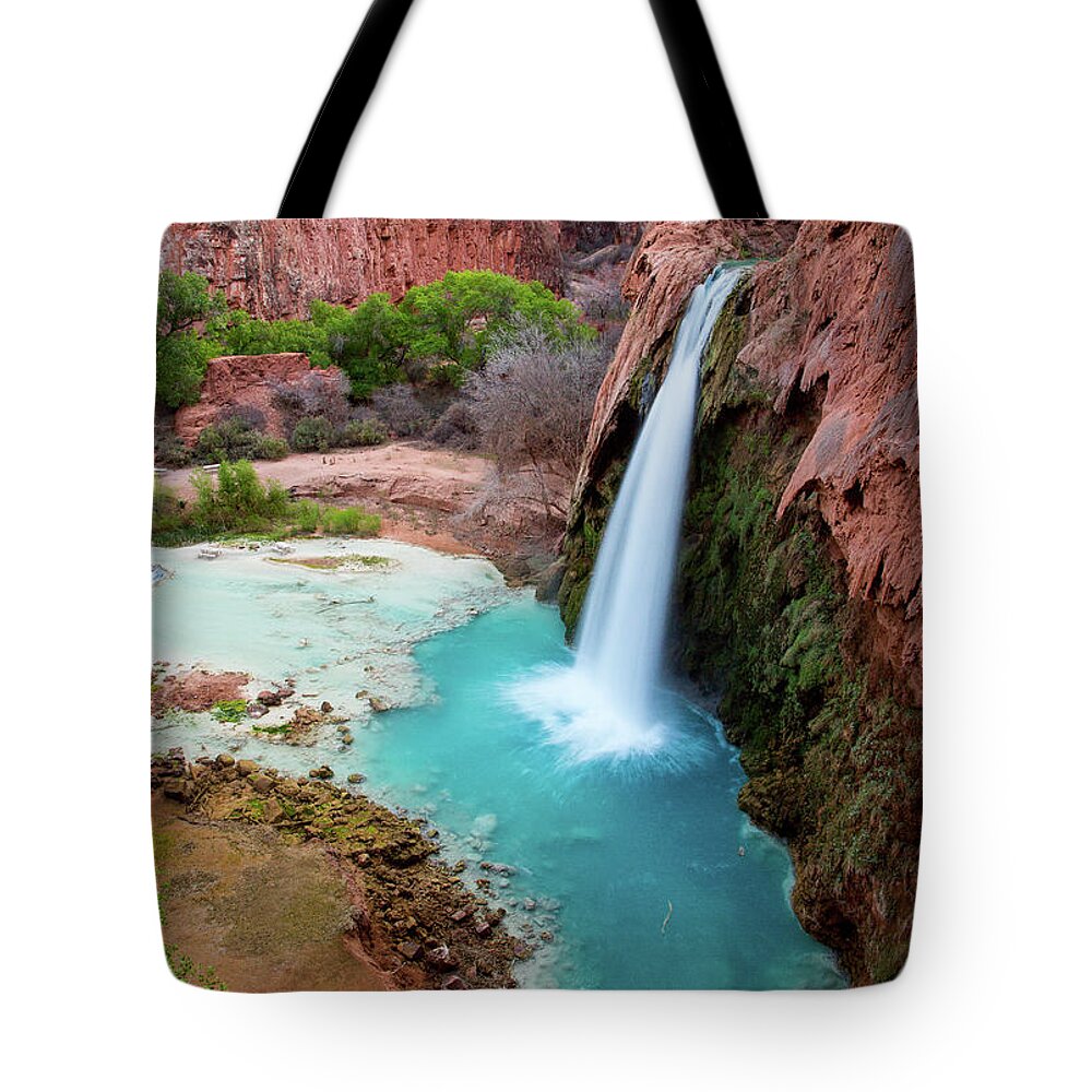 Scenics Tote Bag featuring the photograph Havasu Falls by Ritu Vincent