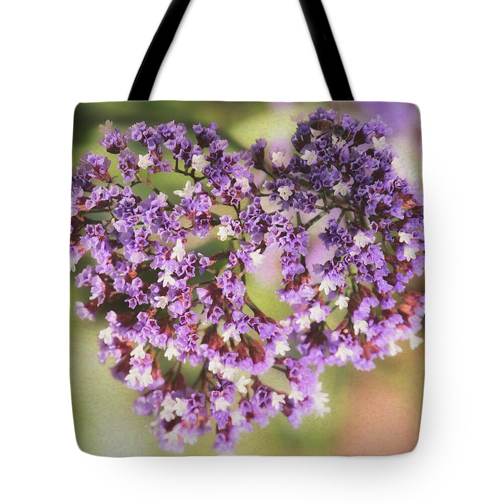 Sea Lavender Tote Bag featuring the photograph Heart Of Sea Lavendar by Saija Lehtonen