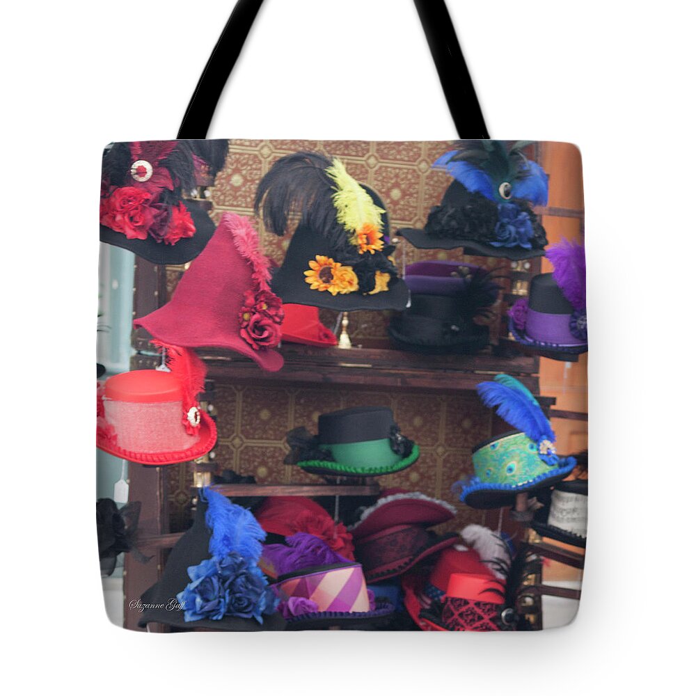 Photograph Tote Bag featuring the photograph Heavenly Hats Squared by Suzanne Gaff