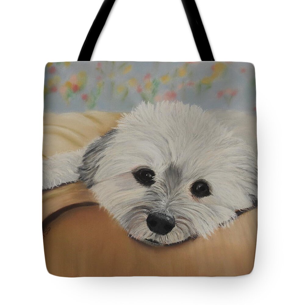Pet Tote Bag featuring the pastel Heidi by Carol Corliss