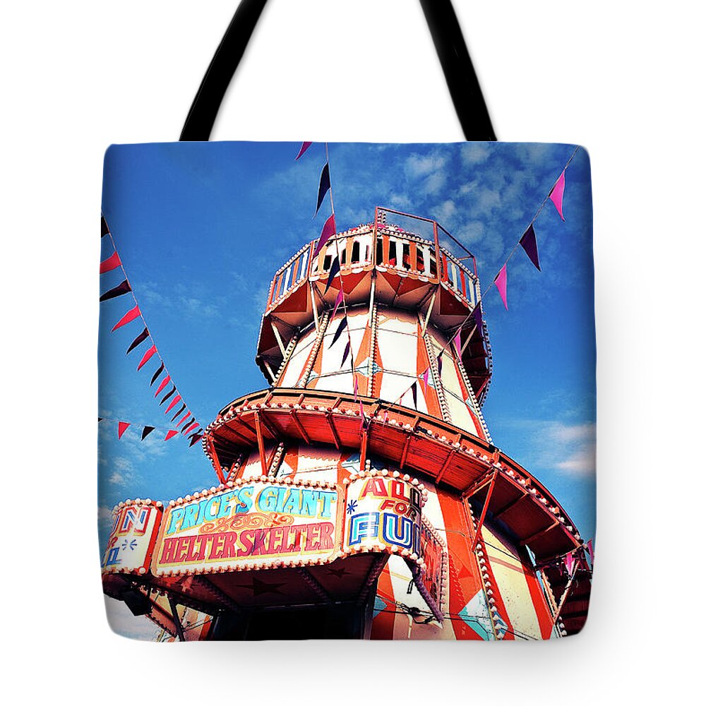 Curve Tote Bag featuring the photograph Helter Skelter With Bunting by Nick Kee Son