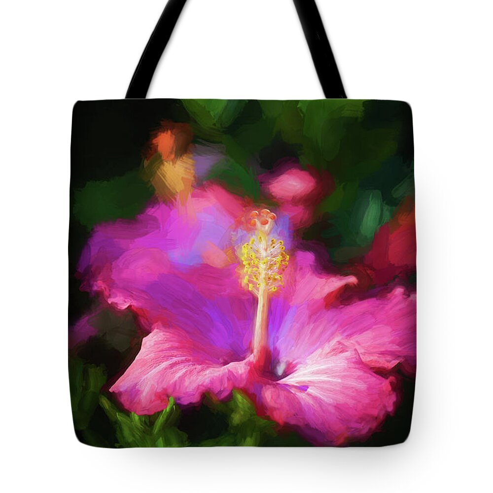 Nature Tote Bag featuring the photograph Hibiscus Painted Lady 109 by Rich Franco