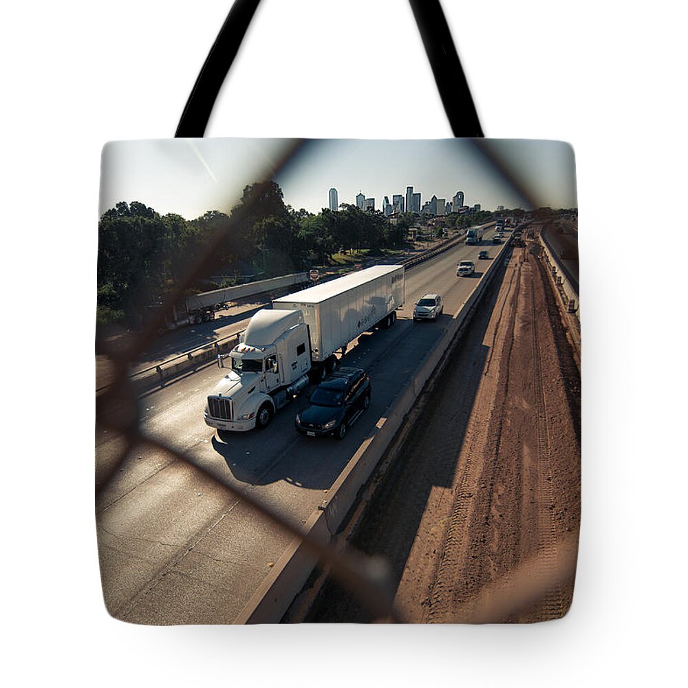 Highway Tote Bag featuring the photograph Highway Capture by Peter Hull