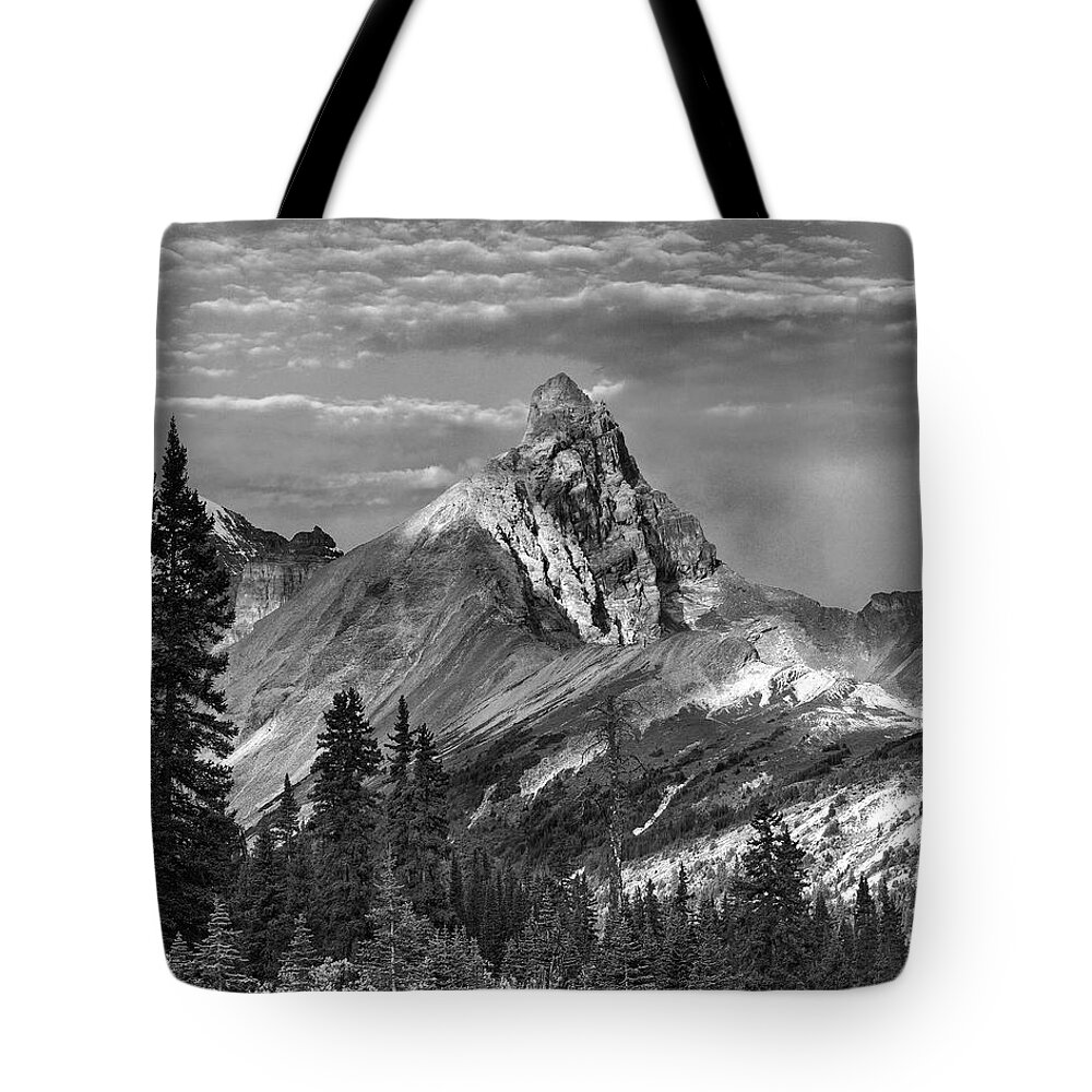 Disk1215 Tote Bag featuring the photograph Hilda Peak Banff National Park by Tim Fitzharris