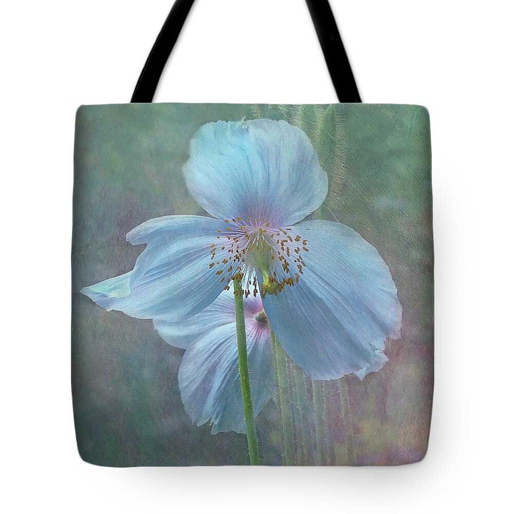 Flower Tote Bag featuring the photograph Himalayan Blue Poppy by Pat Watson