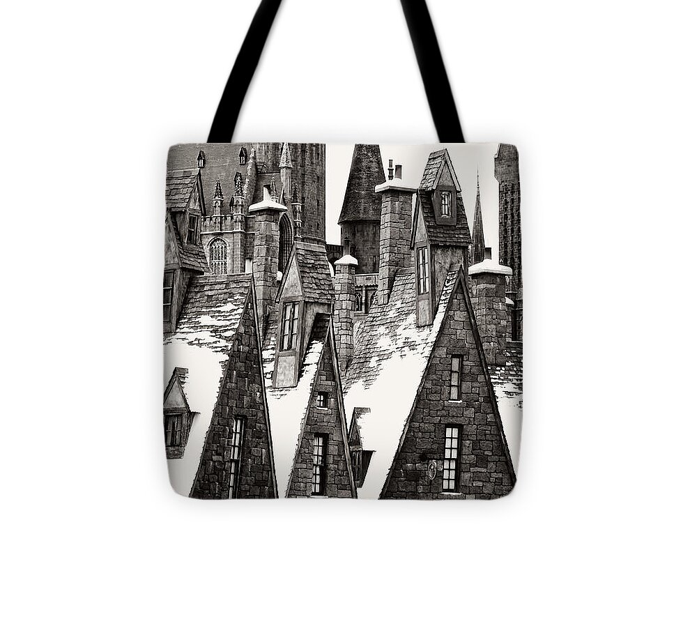 Hogsmeade Textures Tote Bag featuring the photograph Hogsmeade Textures by Dark Whimsy
