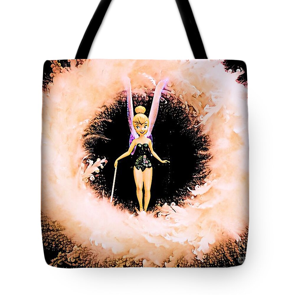 Tinkerbell Tote Bag featuring the digital art Holiday Magic by Denise Railey