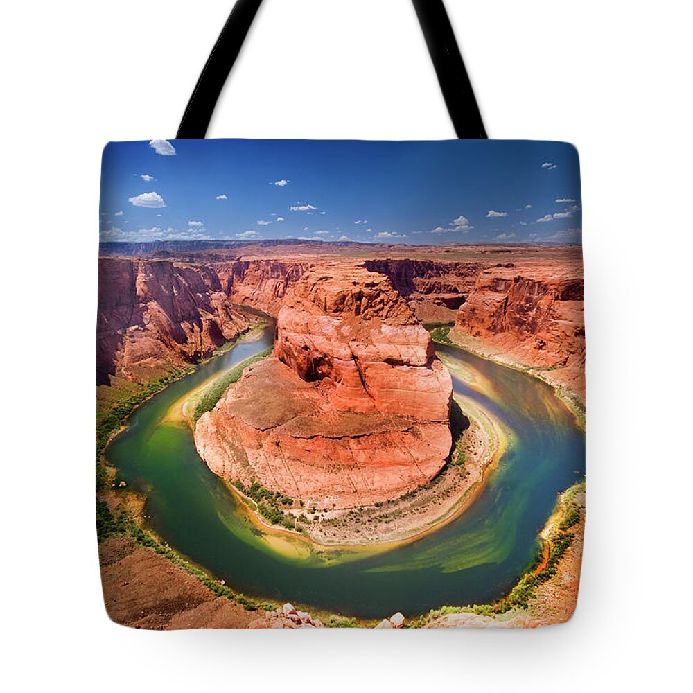 Scenics Tote Bag featuring the photograph Horseshoe Bend by Beausnyder