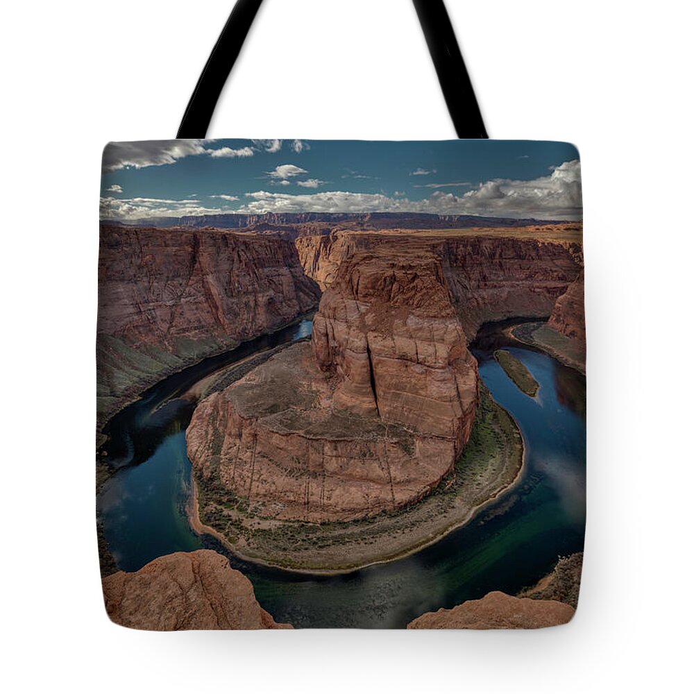 Horseshoe Bend Tote Bag featuring the photograph Horseshoe Bend by Constance Puttkemery