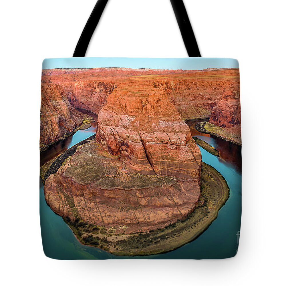 Horseshoe Tote Bag featuring the photograph Horseshoe Bend by Dheeraj Mutha