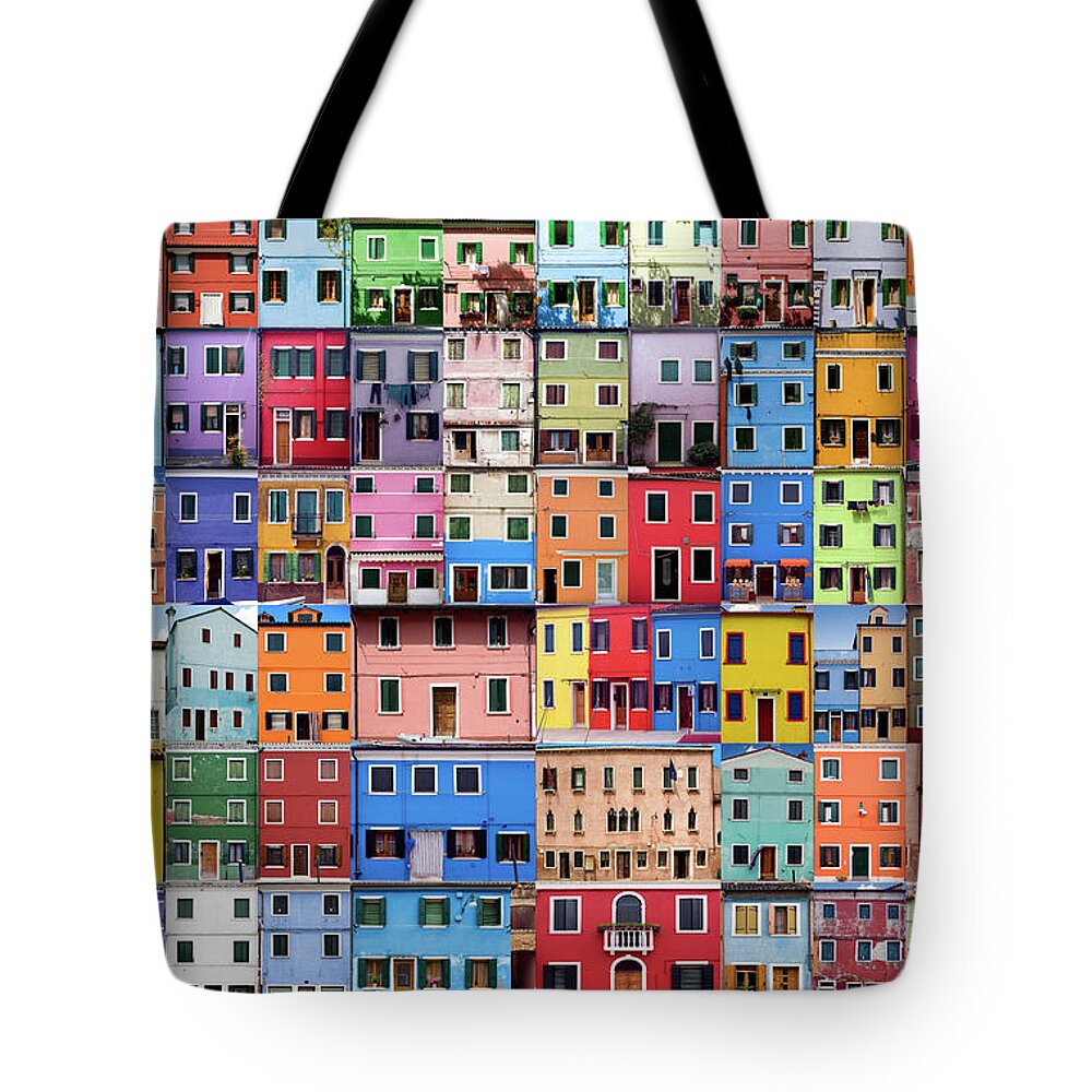Icon Set Tote Bag featuring the photograph House And Home In Colour - Xxxlarge by Peteraustin