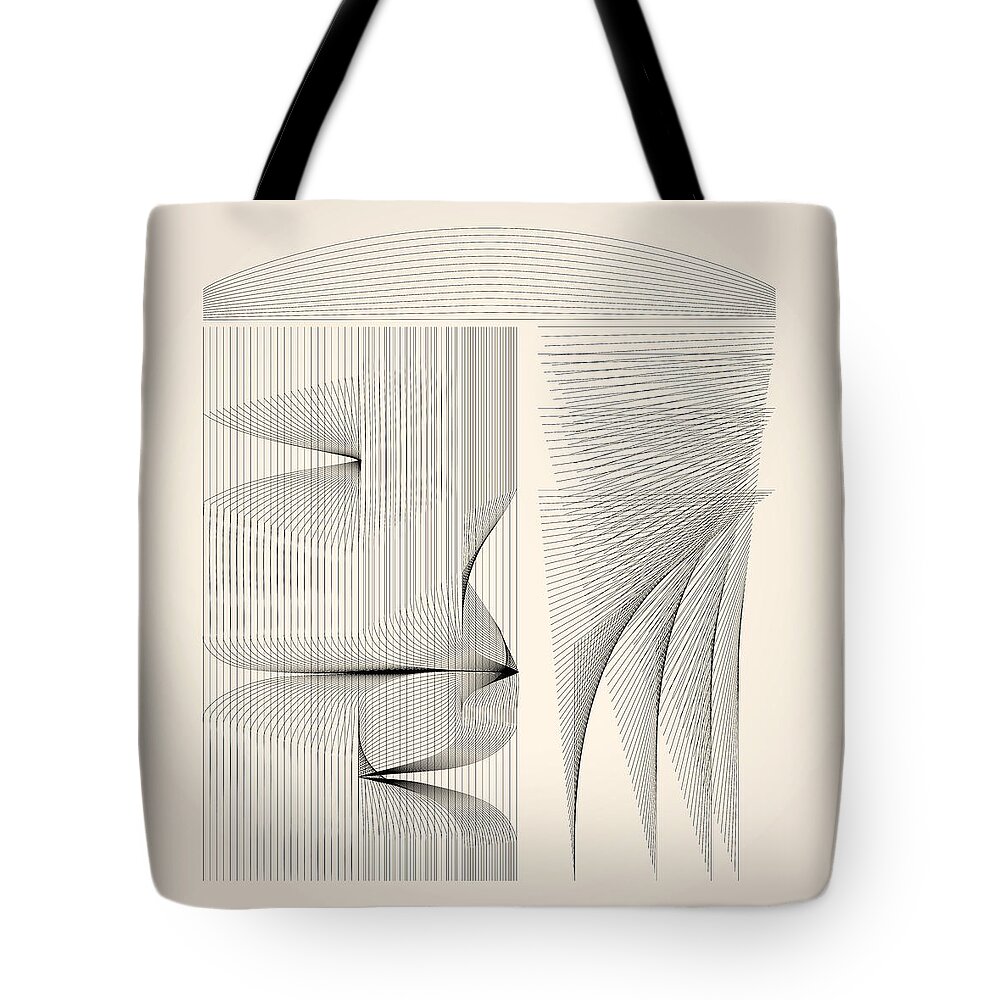 Digital Tote Bag featuring the digital art House by Kevin McLaughlin