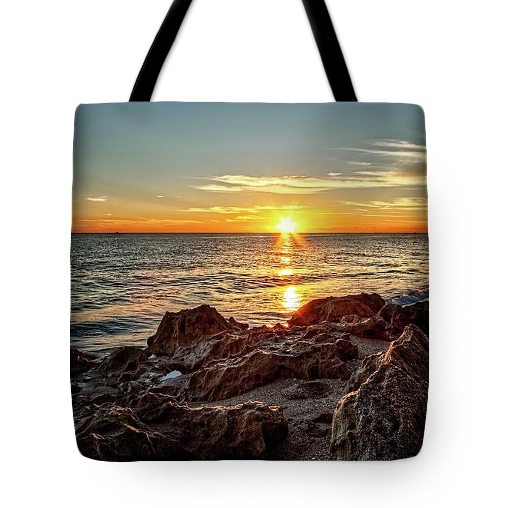 Beach Tote Bag featuring the photograph House of Refuge Beach 7 by Steve DaPonte