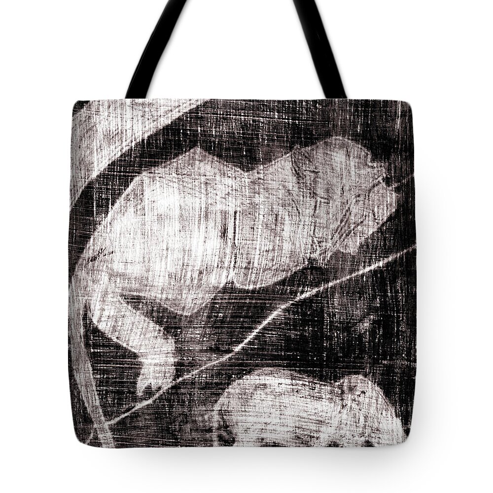 Black Tote Bag featuring the painting How the leopard got his spots black oil painting OTD13 by Edgeworth Johnstone