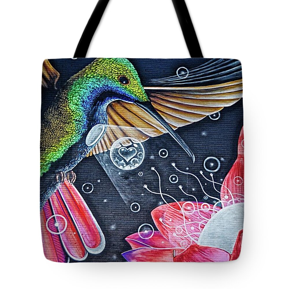 Humming Bird Tote Bag featuring the photograph Hum Dinger by Ken Williams