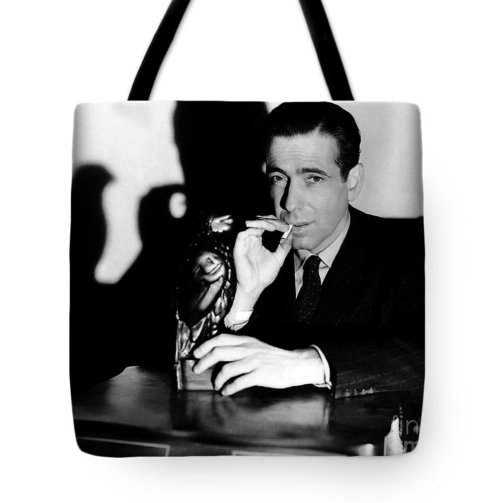 Humphrey Bogart Tote Bag featuring the photograph Humphrey Bogart - Maltese Falcon by Sad Hill - Bizarre Los Angeles Archive