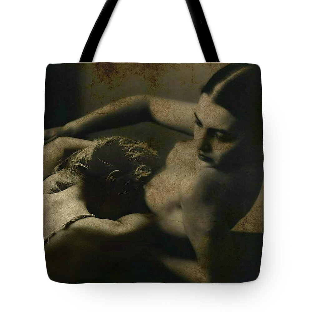 Women Tote Bag featuring the digital art Hungry Eyes - Love by Paul Lovering