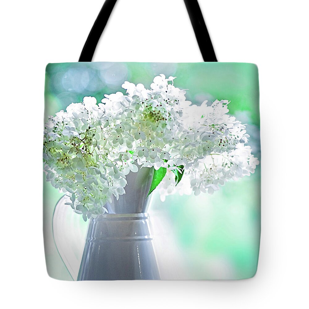 Buckinghamshire Tote Bag featuring the photograph Hydrangea Paniculata Flower by Jacky Parker Photography
