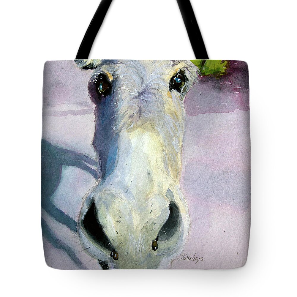 Wild Tote Bag featuring the painting I Miss You by Sheila Wedegis