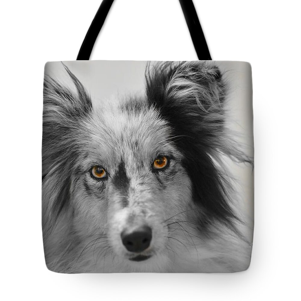 Sea Tote Bag featuring the digital art I See You by Michael Graham