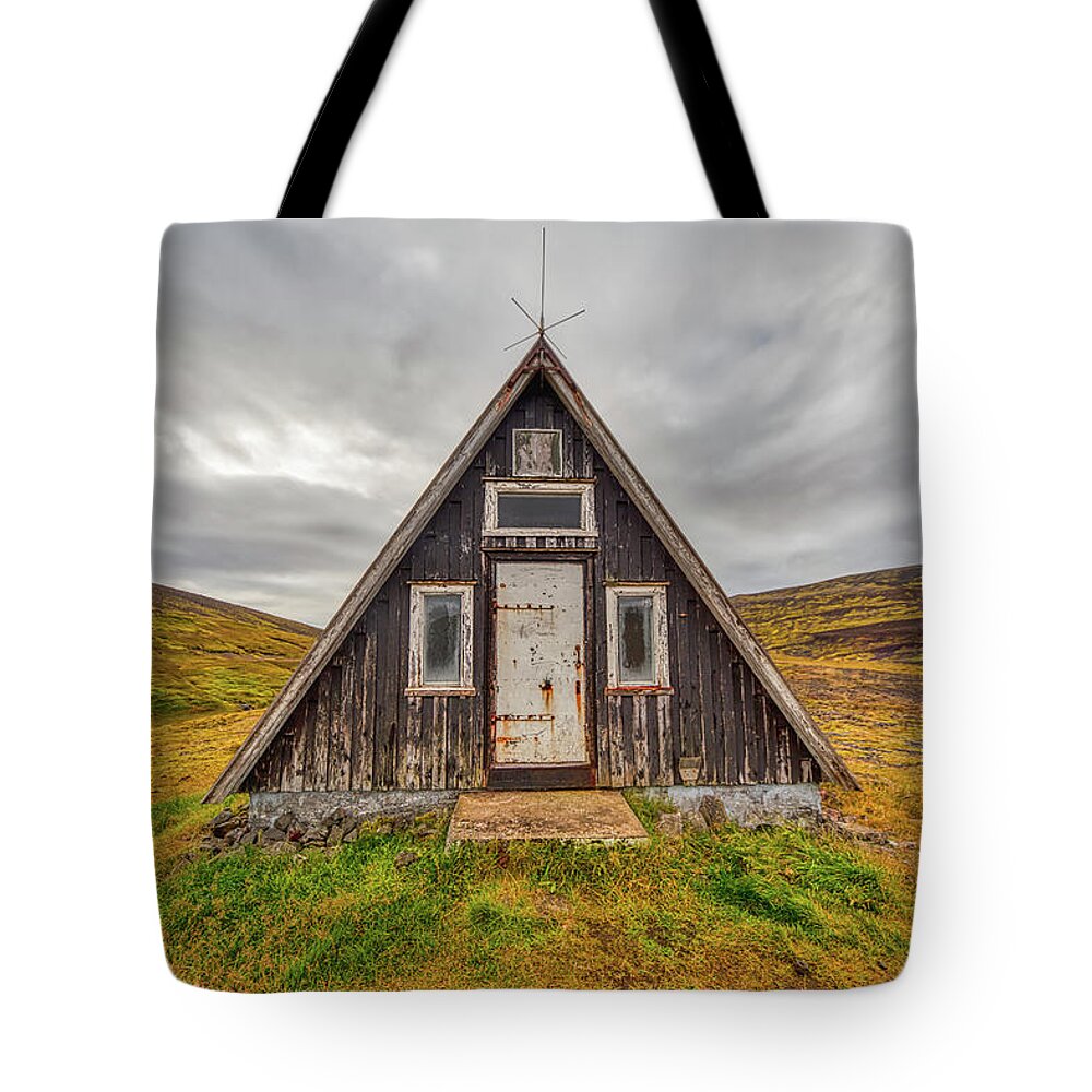 David Letts Tote Bag featuring the photograph Iceland Chalet by David Letts