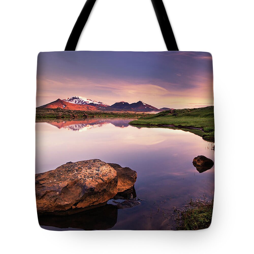 Scenics Tote Bag featuring the photograph Iceland Upland Moor by Dennis Fischer Photography