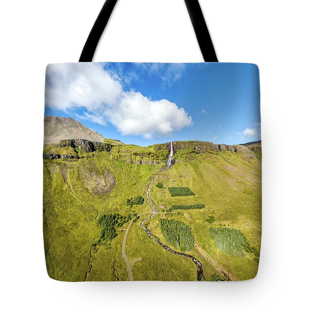 David Letts Tote Bag featuring the photograph Iceland Volcano by David Letts