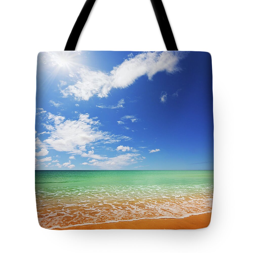 Fuerteventura Tote Bag featuring the photograph Idylic Beach by Fernandoah