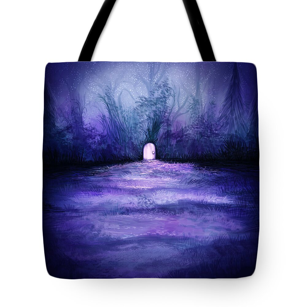 Art Tote Bag featuring the digital art Illustration by Illustrations By Annemarie Rysz