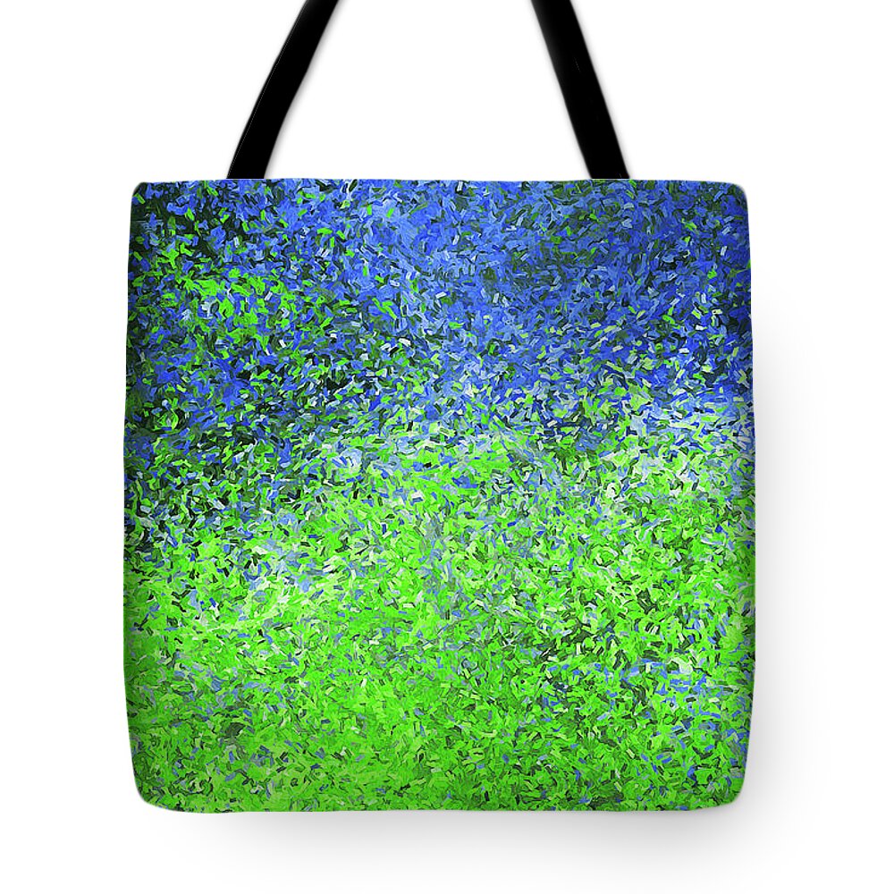 Green Tote Bag featuring the painting Imaginaerum - 18 by AM FineArtPrints