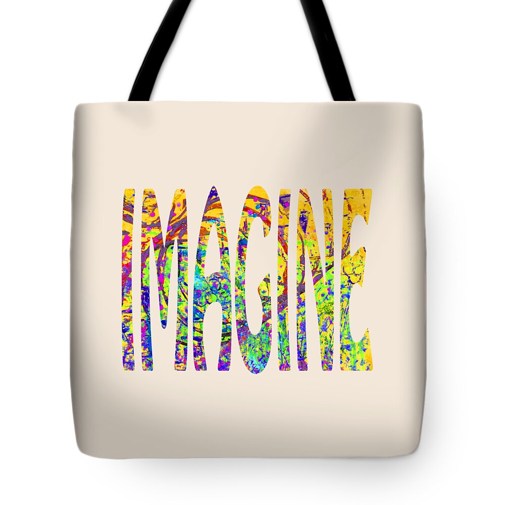Imagine Tote Bag featuring the painting Imagine 1015 by Corinne Carroll