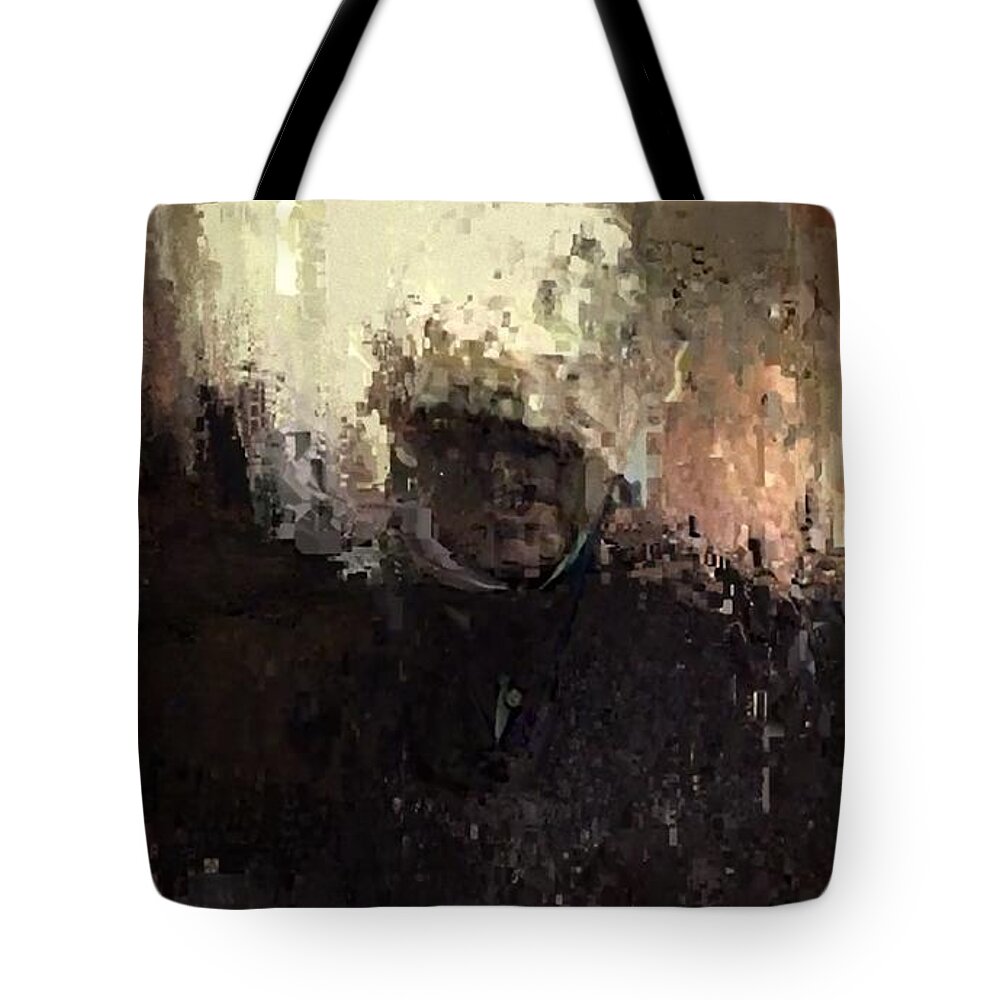 Assembly Tote Bag featuring the painting In Becaming by Archangelus Gallery