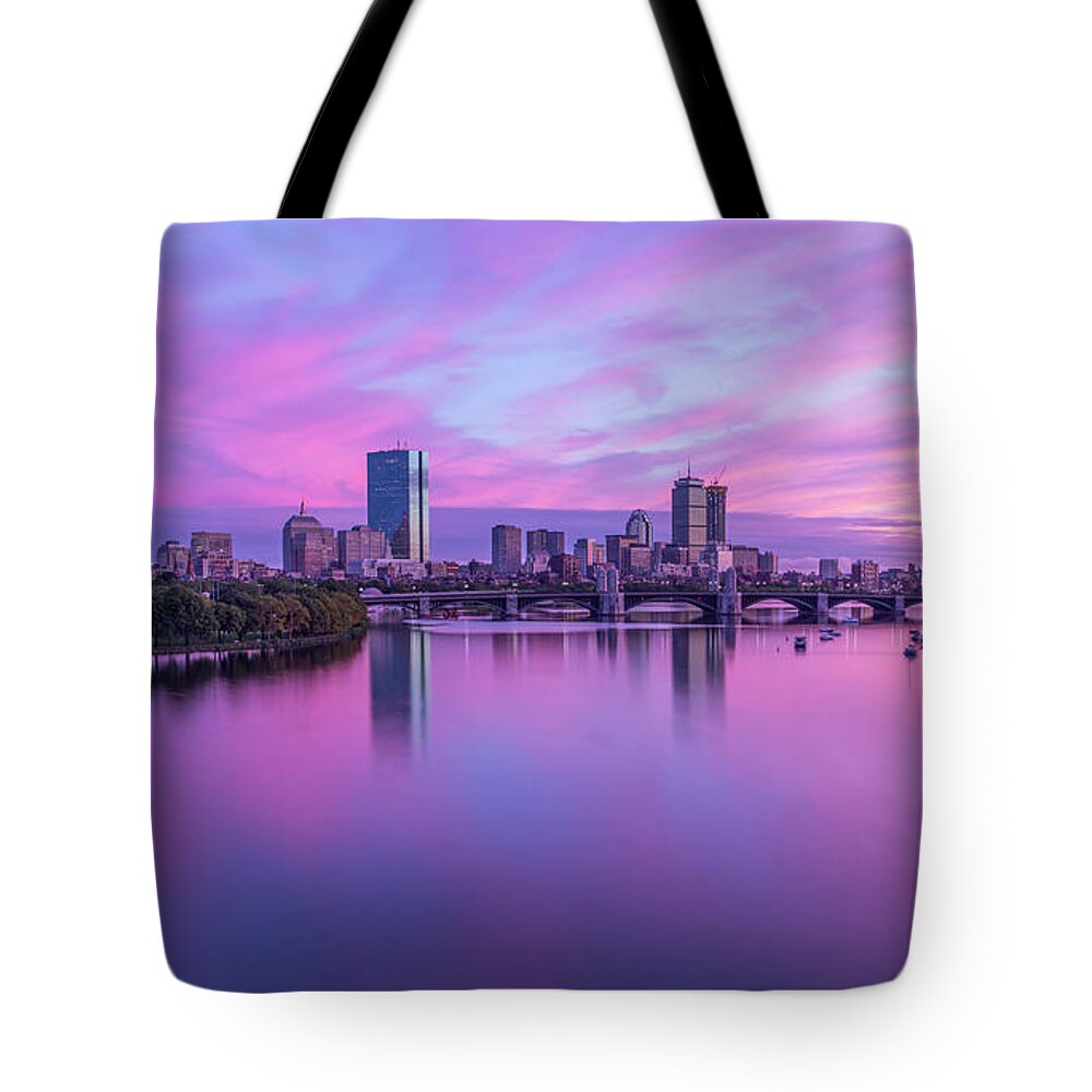 Boston Tote Bag featuring the photograph In The Pink by Rob Davies