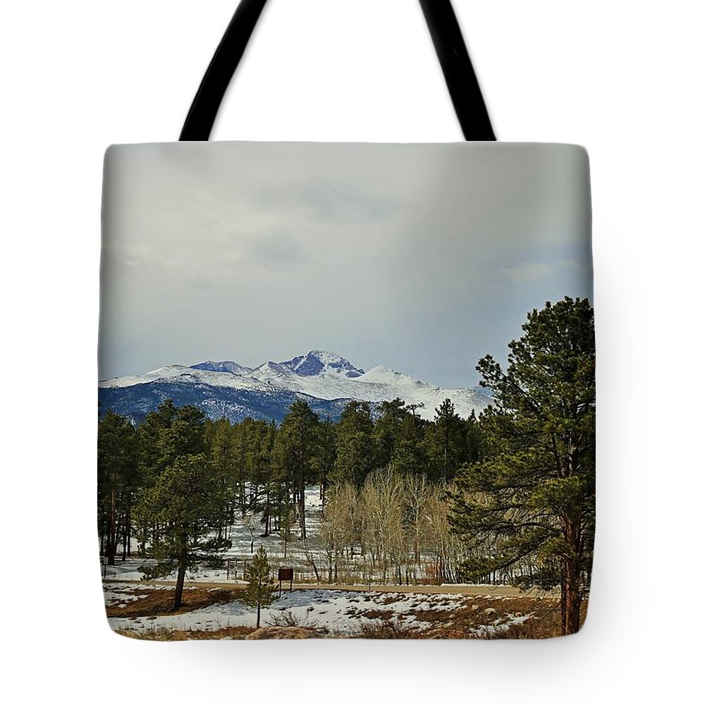 Rocky Mountains Tote Bag featuring the photograph In the Rocky Mountains VII by Michiale Schneider