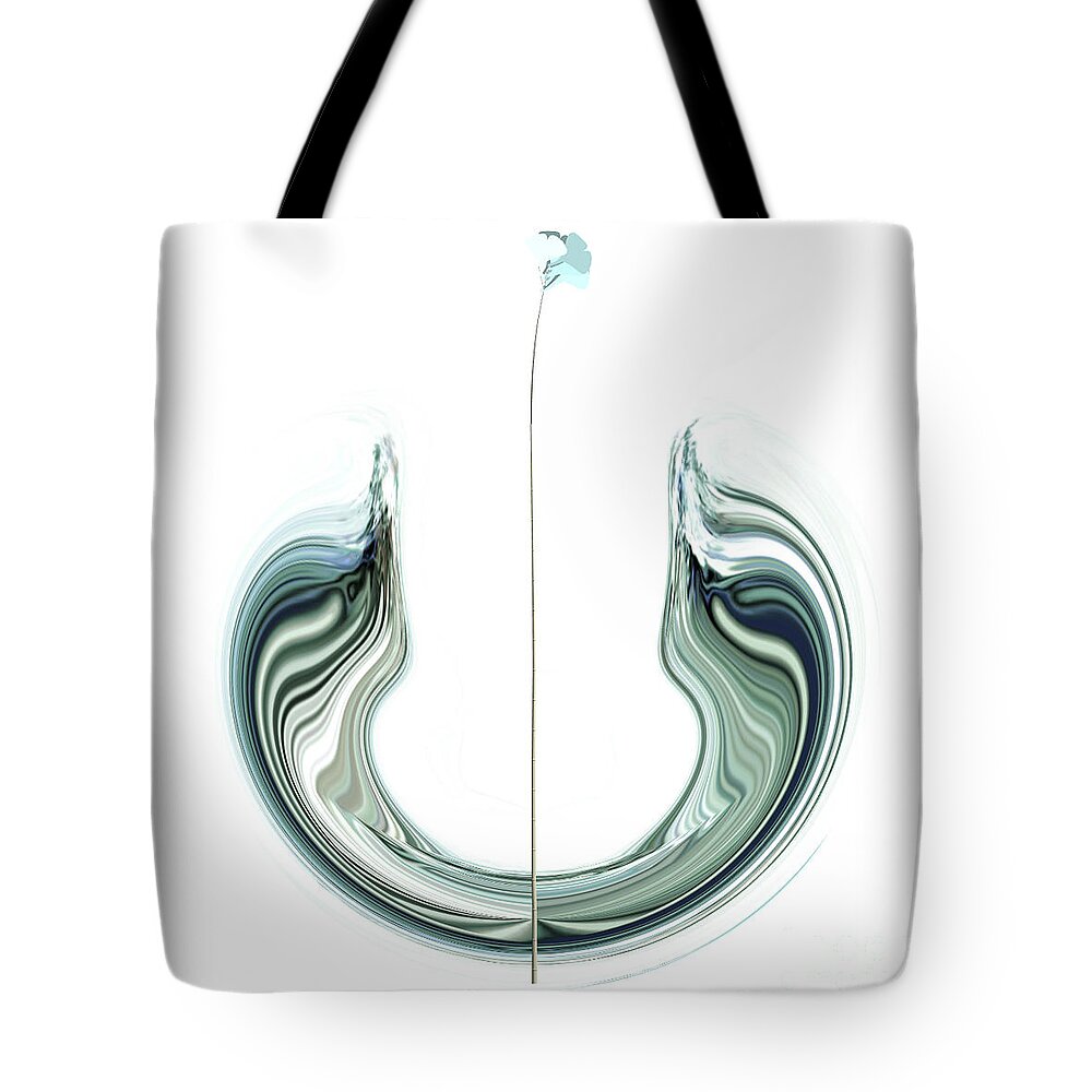 Sea Tote Bag featuring the digital art Indestructible II by Alexandra Vusir