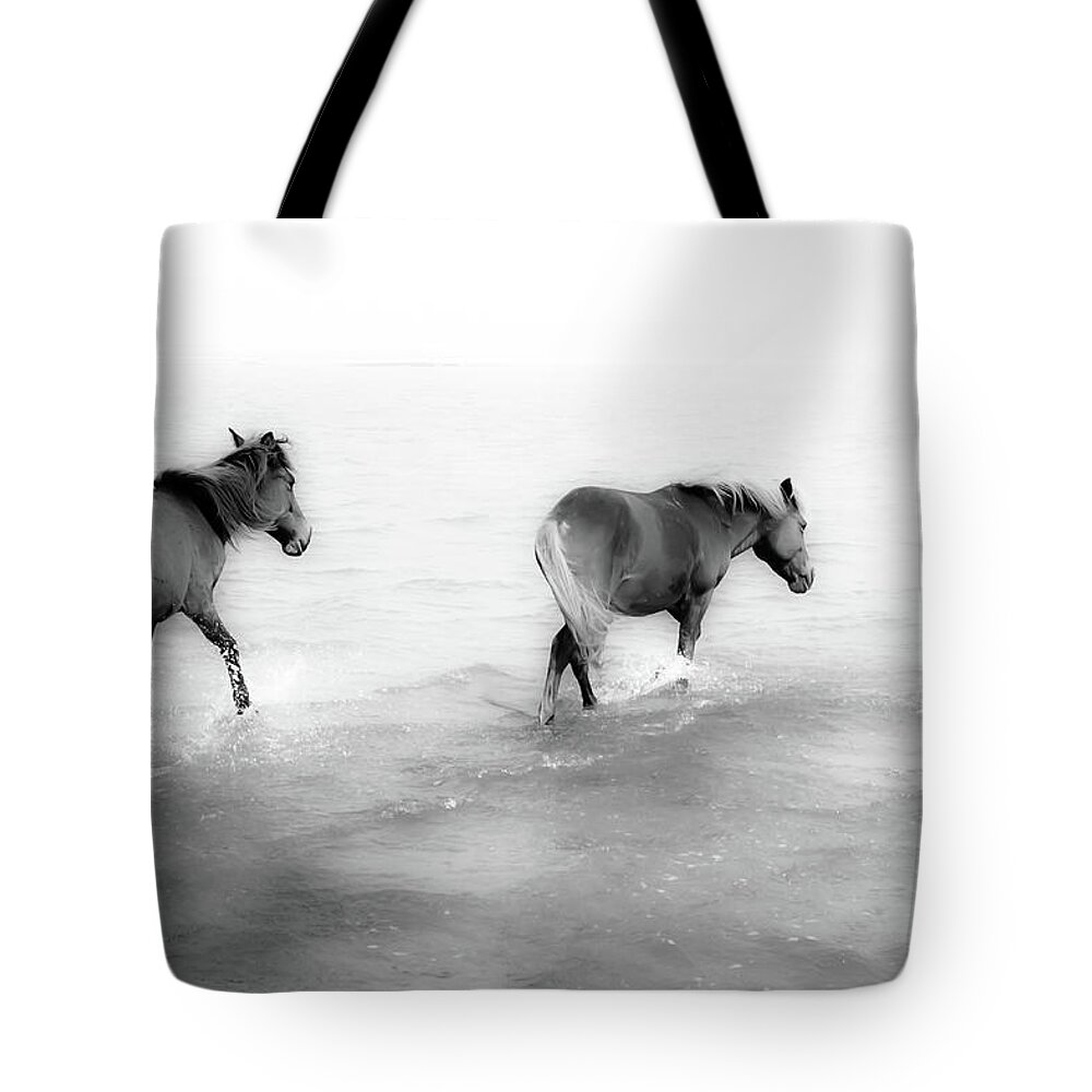 Horse Tote Bag featuring the photograph India by Poonamparihar.com