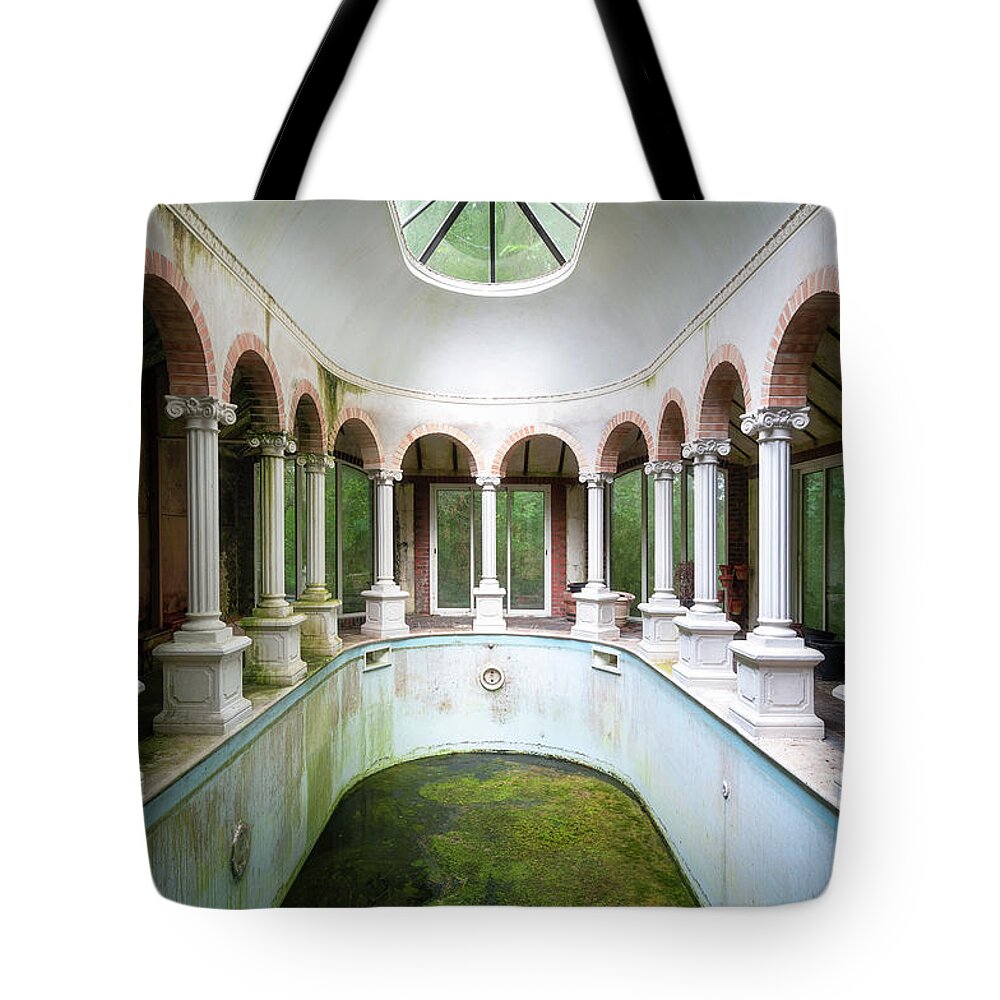 Abandoned Tote Bag featuring the photograph Indoor Pool by Roman Robroek