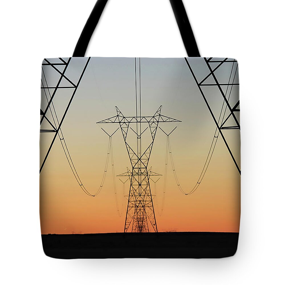 Infinity Tote Bag featuring the photograph Infinite Transmission by Jonathan Thompson