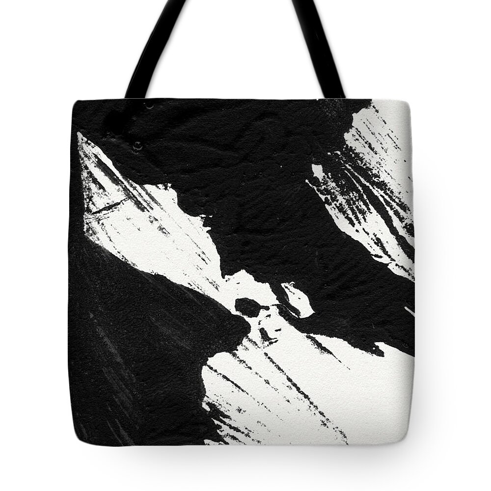 Abstract Tote Bag featuring the mixed media Ink Wave 2- Art by Linda Woods by Linda Woods