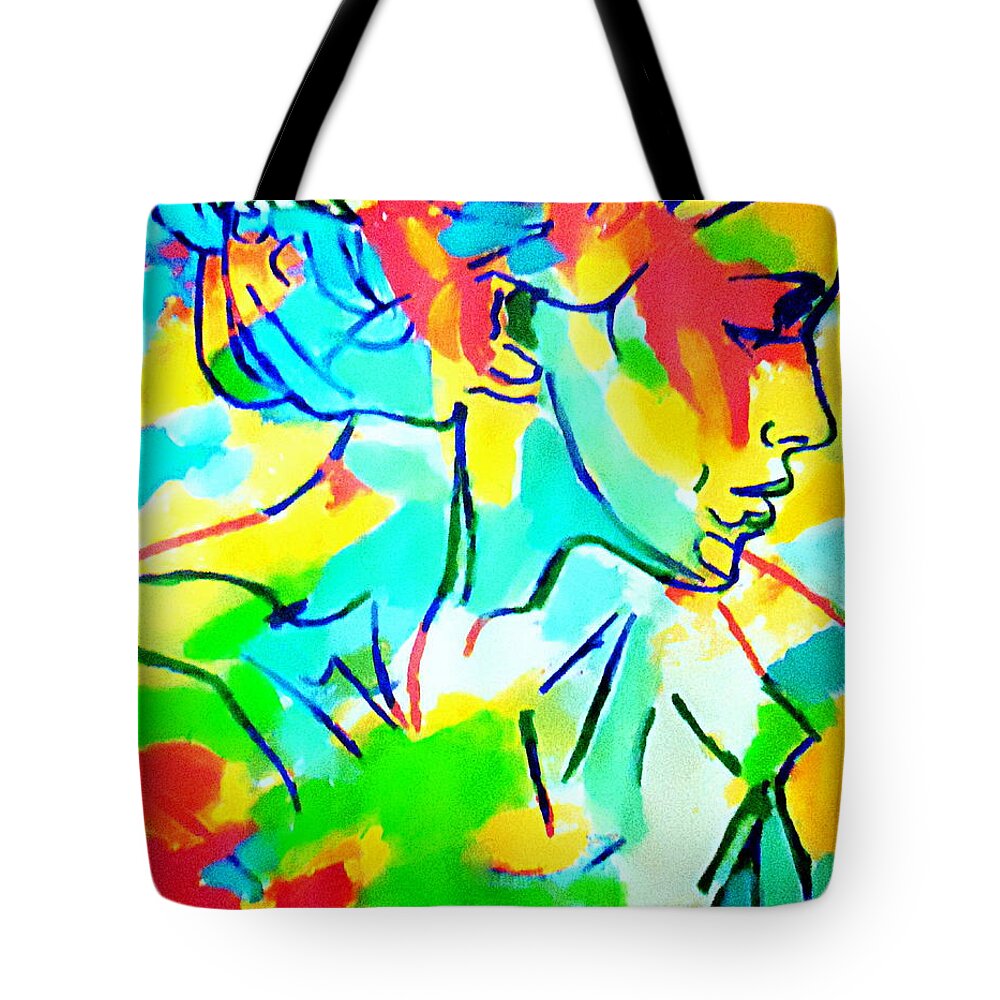 Decor Tote Bag featuring the painting Melody by Helena Wierzbicki