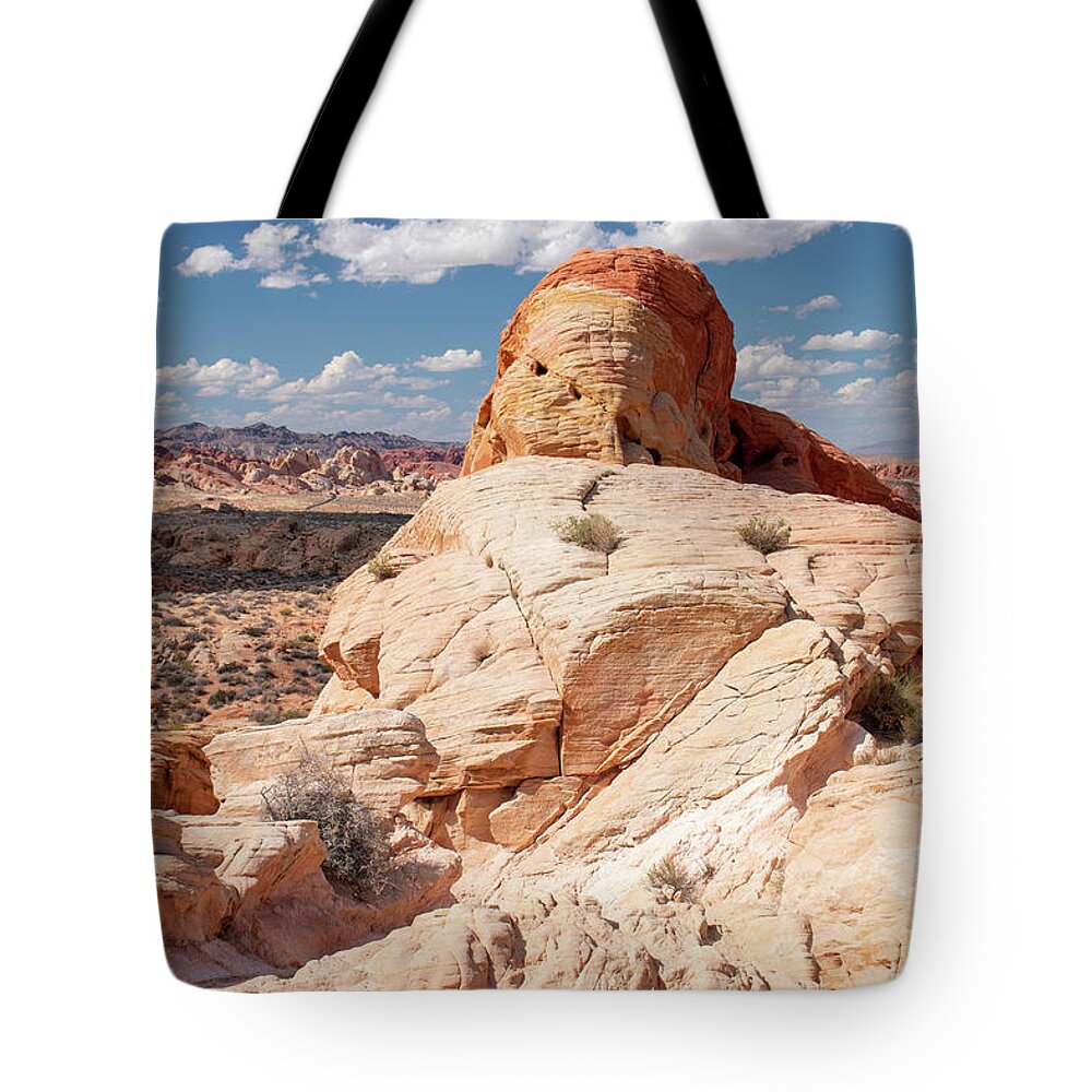 Valley Of Fire State Park Tote Bag featuring the photograph Inside Valley of Fire State Park by Kristia Adams