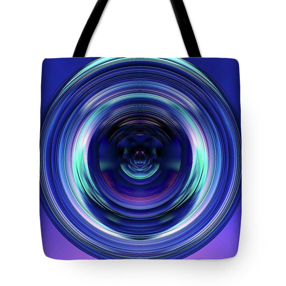 Sphere Tote Bag featuring the digital art Introspection by Jennifer Walsh