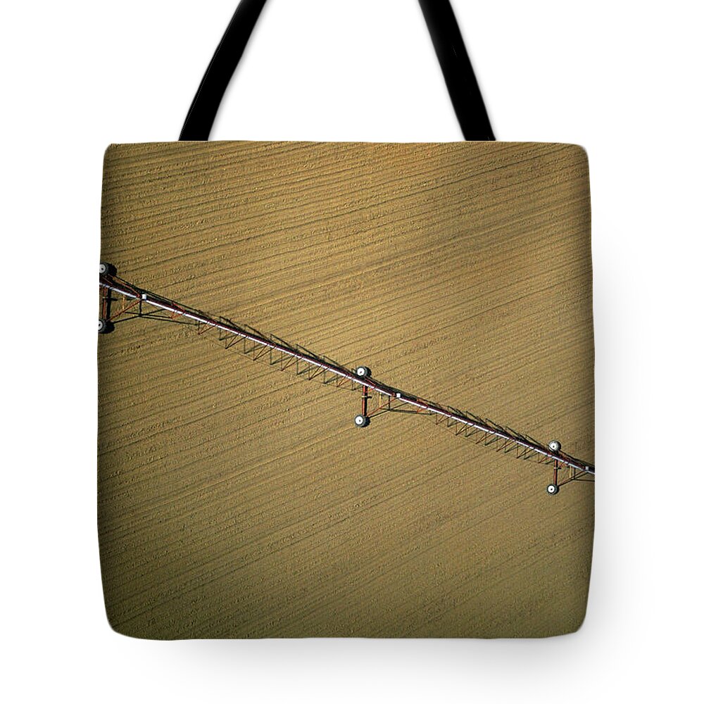 Dividing Tote Bag featuring the photograph Irrigation Sprayer, Georgia by Glowimages