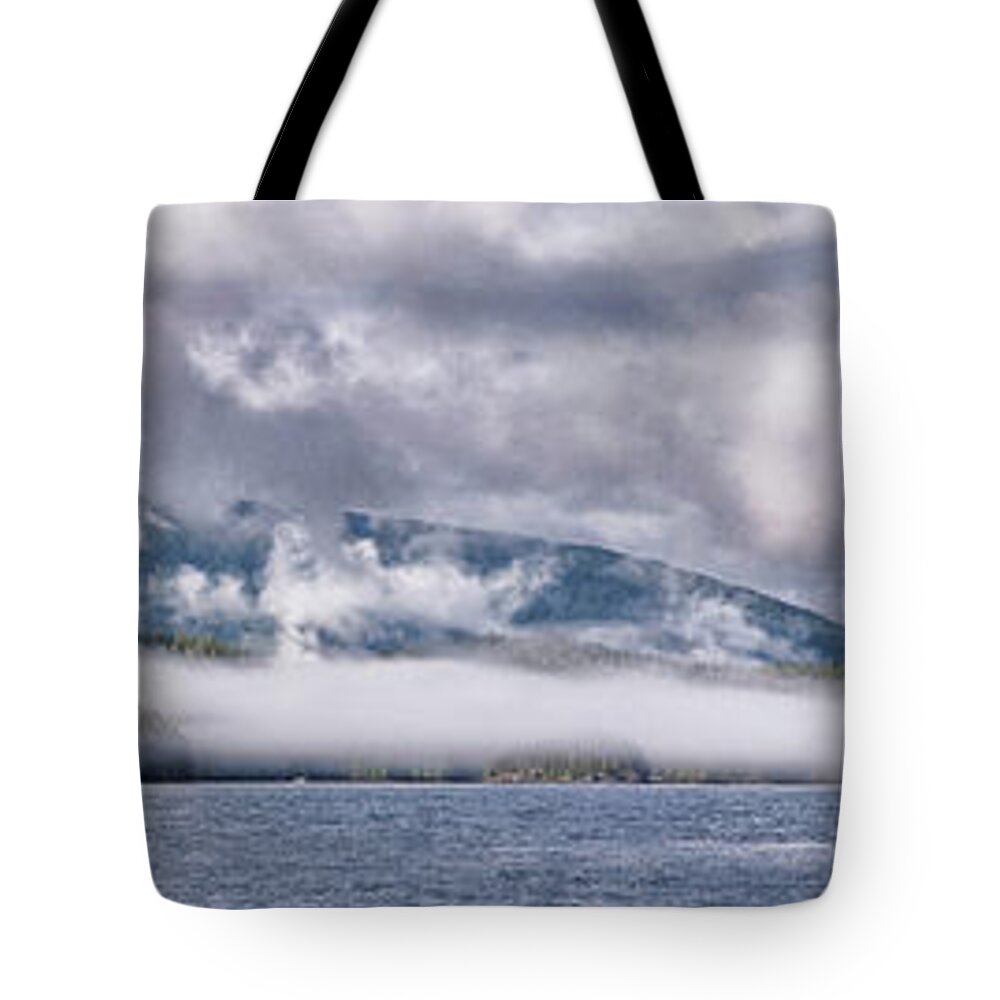 Pacific Ocean Tote Bag featuring the photograph Island Mist by Canadart -
