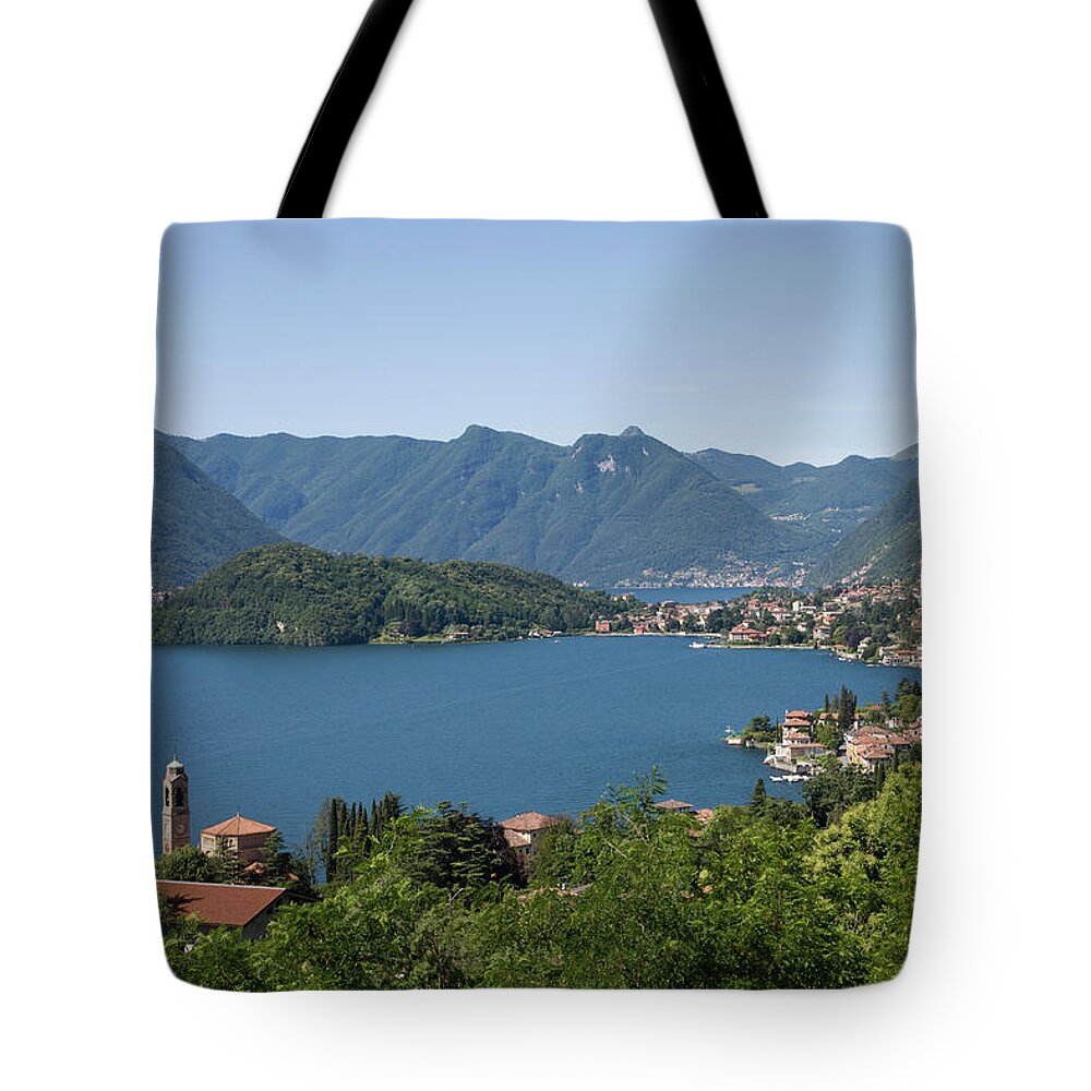 Scenics Tote Bag featuring the photograph Italy, Lombardy, Lake Como by Buena Vista Images