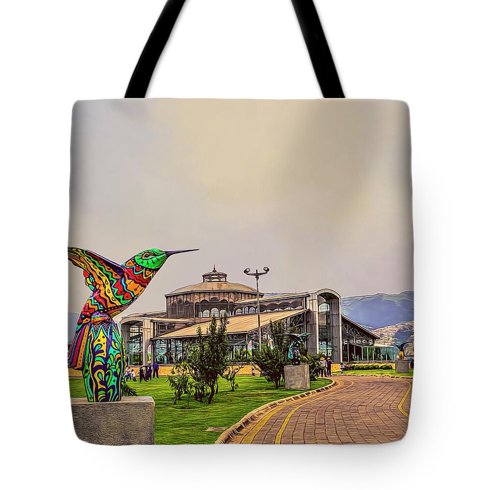 Architecture Tote Bag featuring the photograph Itchimbia Park by Maria Coulson