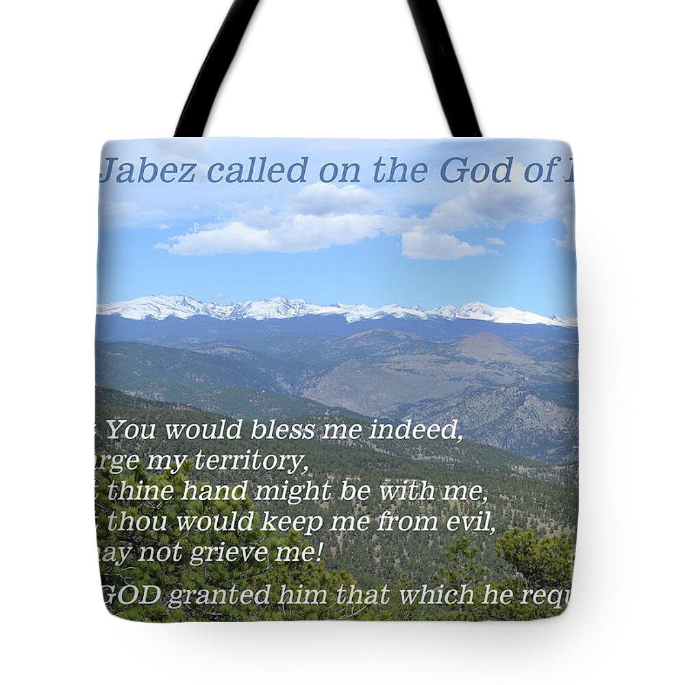  Tote Bag featuring the mixed media Jabez Prayer by Lori Tondini