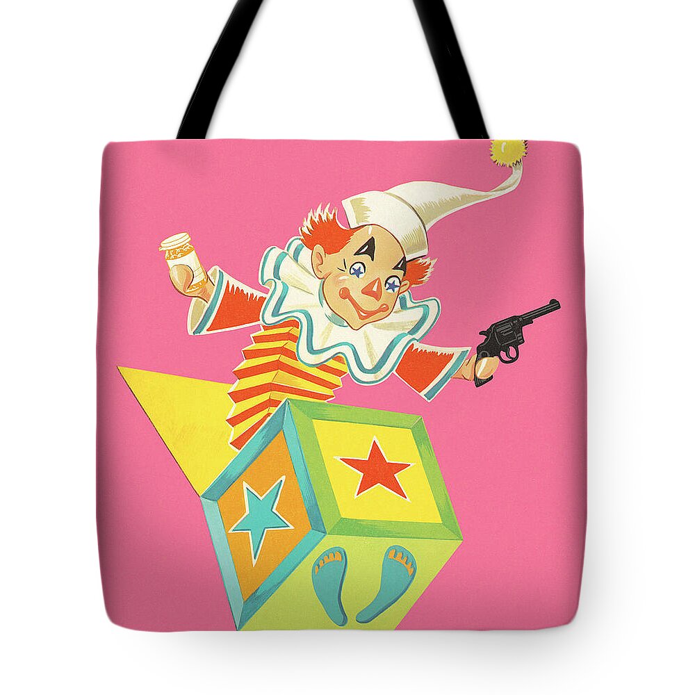 Jack-in-the-box Tote Bags