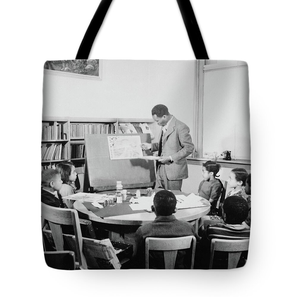 African-american Tote Bag featuring the photograph Jacob Lawrence, American Painter by Science Source